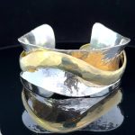Silver formed Cuff Bracelet by Melissa Muir
